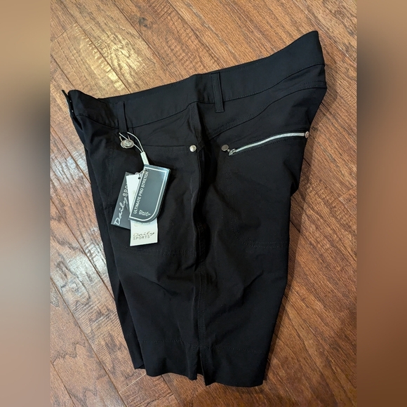 Daily Sports Miracle Golf Shorts 17" Black Size 12 NWT - Picture 2 of 9